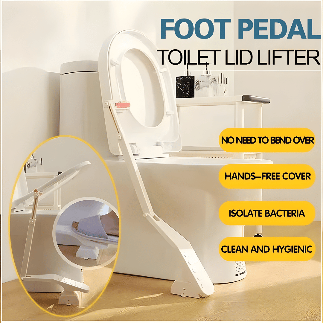 Touchless Toilet Cover Seat Lifter Foot Pedal